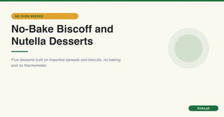 No bake desserts made with Lotus Biscoff and Nutella spreads available in Pakistan