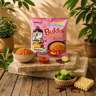 Samyang Buldak Carbonara Korean ramen, from our instant noodles range in Pakistan