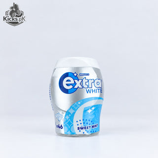 Wrigley’s Extra White Sweet Mint Chewing Gum Bottle 64g | Whitening Care Fresh Breath Gum Price in Pakistan
