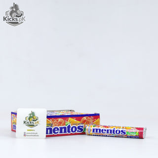 Mentos Peach Orange Chewy Candy Roll 37.5G, imported candy in Pakistan