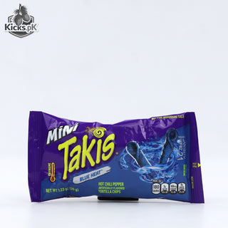 Takis Mini Blue Heat Hot Chili Pepper Tortilla Chips 35g, imported chips in Pakistan