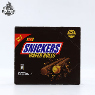 Snickers Wafer Rolls Chocolate Snack 120g, imported chocolate in Pakistan
