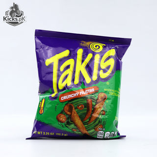Takis Crunchy Fajitas Rolled Tortilla Chips Sharing Size Bag 92.3g, imported chips in Pakistan