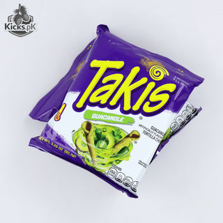 Takis Guacamole Rolled Tortilla Chips 92.3g Sharing Size Bag, imported chips, view 2
