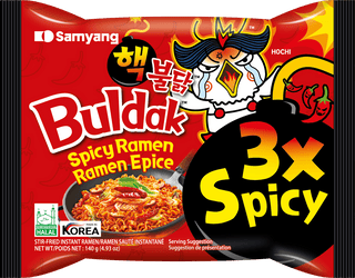 Samyang Buldak 3X Spicy Ramen Noodles 140g, imported snack in Pakistan