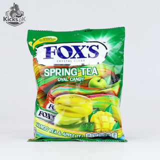 FOXS Oval Candy Spring Tea Crystal Clear 125GM, imported candy in Pakistan