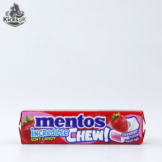 Mentos Incredible Strawberry Chew 45g, imported candy in Pakistan