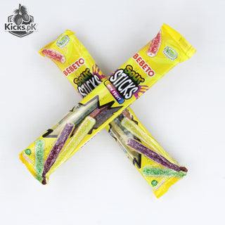 Bebeto Sour Sticks Mixed Fruit Candy 30 G, imported candy, view 2