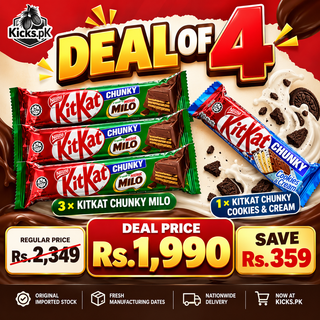 KitKat Chunky Milo & Cookies Cream Chocolate Deal of 4