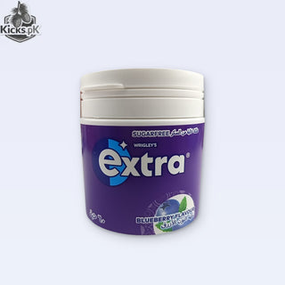 Wrigley’s Extra Blueberry Flavour Sugar Free Chewing Gum Bottle 84 G (60 Pieces) | Fresh Berry Gum Price in Pakistan