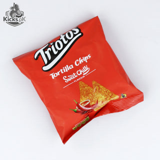 Triotos Tortilla Sweet Chilli Chips 80G, imported chips, view 2