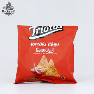 Triotos Tortilla Sweet Chilli Chips 80G, imported chips in Pakistan