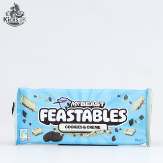 Feastables Mr Beast Cookies and Creme White Chocolate 60G, imported chocolate in Pakistan