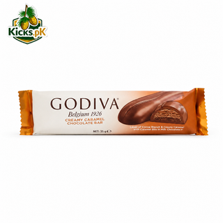 GODIVA Creamy Caramel Chocolate Bar 35g, imported chocolate in Pakistan