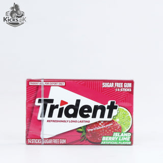 Trident Island Berry Lime Sugar Free Gum 14 Sticks 31 G, imported candy in Pakistan