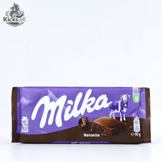 Milka Noisette Hazelnut Nougat Cream Chocolate Bar 100G, imported snack in Pakistan