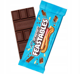 Feastables MrBeast Peanut Butter Chocolate Bar 60g, imported chocolate, view 3