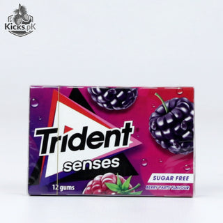 Trident Senses Sugar-Free Berry Party Flavor Gum 12 Pieces 23g, imported candy in Pakistan