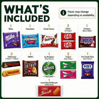 14 Item Premium Snack Box, imported snack box, view 2