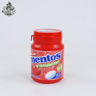 Mentos Strawberry Sugar-Free Gum 56g, imported candy in Pakistan