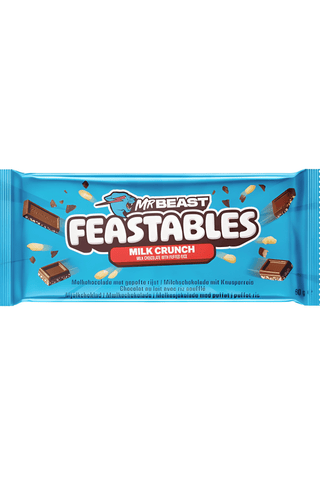 Feastables MrBeast Milk Crunch Chocolate Bar 60g, imported chocolate, view 2