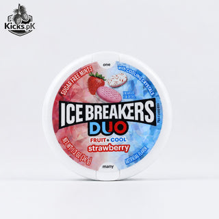 Ice Breakers Duo Fruit + Cool Strawberry Sugar Free Mints 36g, imported candy in Pakistan