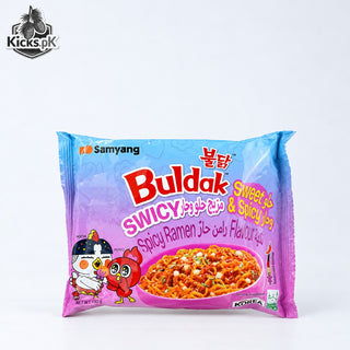 Samyang Buldak Swicy Instant Ramen Noodles 130g | Sweet & Spicy Korean Stir-Fried Noodles