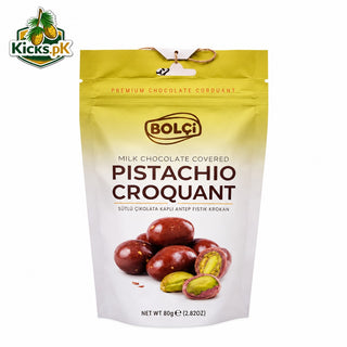 BOLCI Milk Chocolate Pistachio Croquant BK203 80g, Dubai chocolate in Pakistan