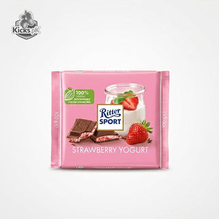 Ritter Sport Strawberry Yogurt Chocolate 100g | Creamy Yogurt & Fruity Strawberry Delight
