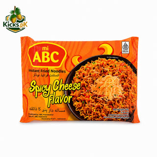 ABC Spicy Cheese Flavour Instant Fried Noodle 85g, Korean and Asian instant noodles in Pakistan