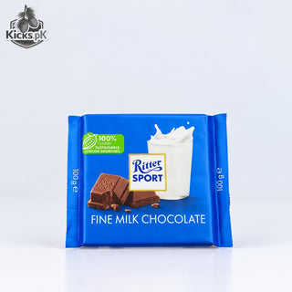 Ritter Sport Fine Milk Chocolate 100g | Smooth & Creamy German Chocolate Bar