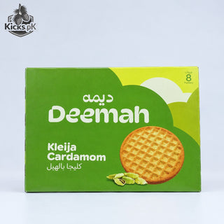 Deemah Kleija Cardamom Biscuits 448g | Traditional Arabian Cookies | 8 x 56g