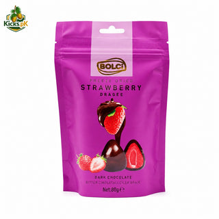 BOLCI Dark Chocolate Strawberry Dragee EDK150 80g, imported chocolate in Pakistan