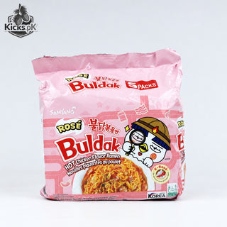 Samyang Buldak Rosé Hot Chicken Flavor Ramen 140g, Korean and Asian instant noodles, view 2