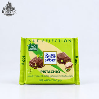 Ritter Sport Pistachio Milk Chocolate 100g | Crunchy Roasted & Salted Pistachios