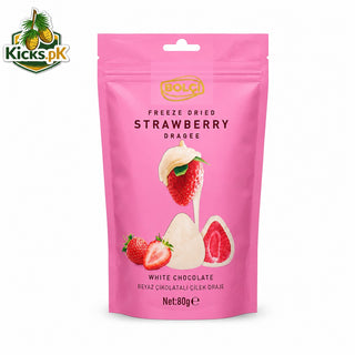 BOLCI White Chocolate Strawberry Dragee EDK151 80g, imported chocolate in Pakistan