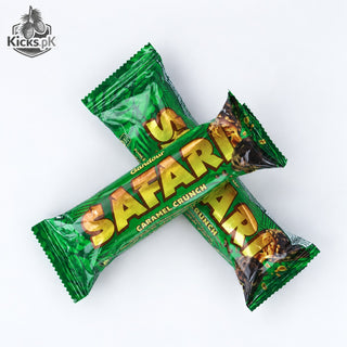 Gandour Safari Caramel Crunch Chocolate Bar 22G, imported chocolate, view 2