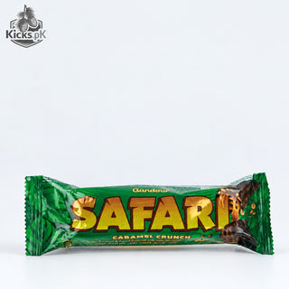 Gandour Safari Caramel Crunch Chocolate Bar 22G, imported chocolate in Pakistan