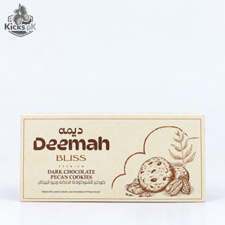 Deemah Bliss Dark Chocolate Pecan Cookies 85g | Rich Chocolate Crunch & Nutty Delight