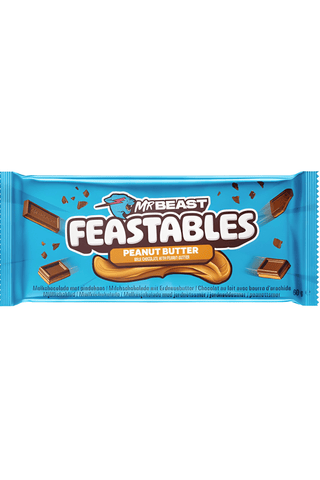 Feastables MrBeast Peanut Butter Chocolate Bar 60g, imported chocolate, view 2