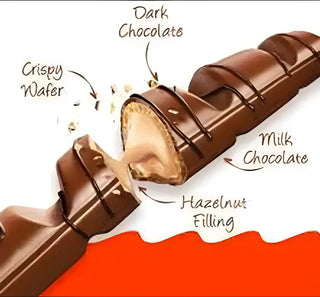 Kinder Bueno Chocolate Bars 2 Pack 43 G, imported chocolate, view 3